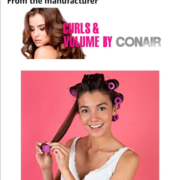 Conair Magnetic Rollers plastic vented curlers rollers w/ clips - Picture 12 of 14